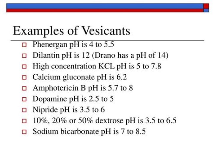 What chemo is vesicant