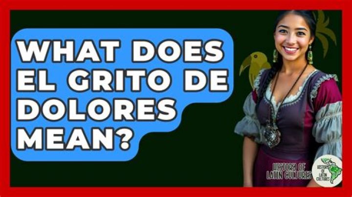 What does a grito mean