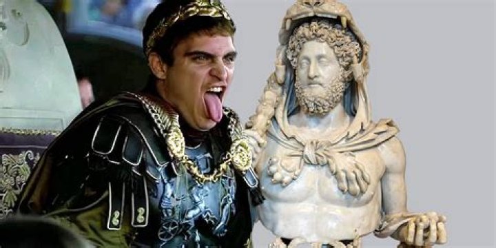 What happens to Commodus in Gladiator?